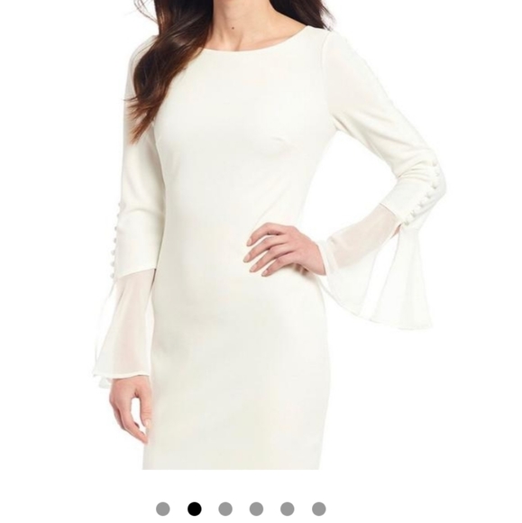 Calvin Klein White/Ivory Dress ♥ - Picture 4 of 9